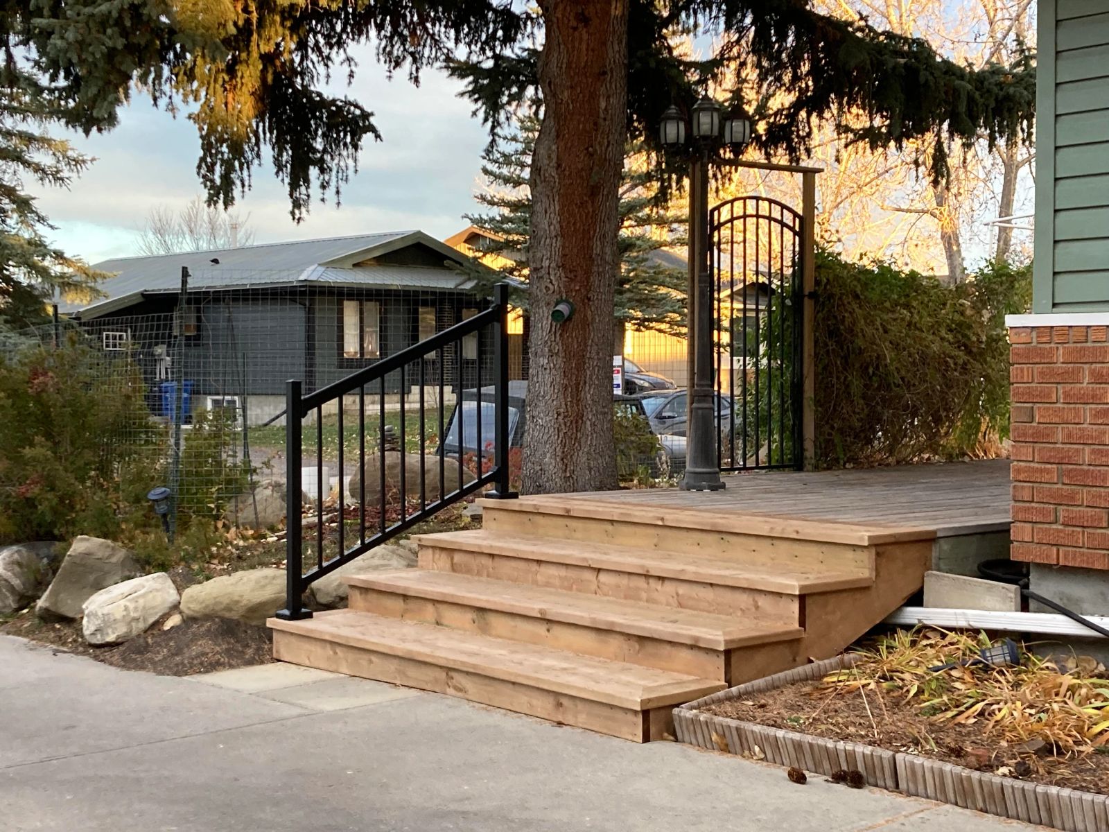 Front deck & stairs repair — after