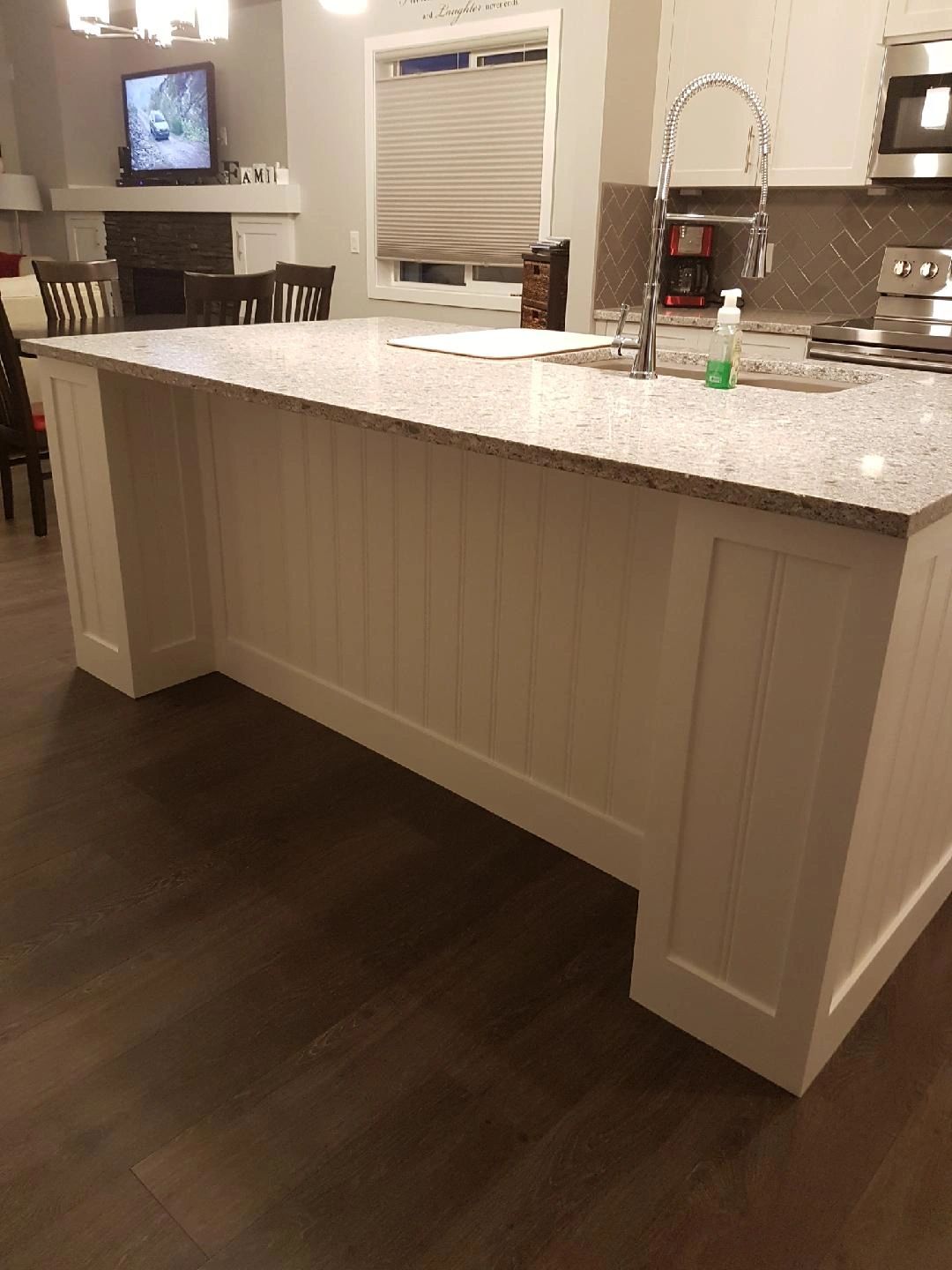 Kitchen island make-over — after